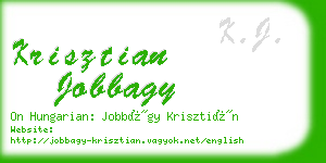 krisztian jobbagy business card